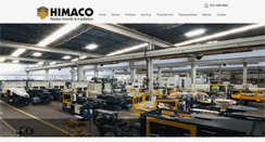 Desktop Screenshot of himaco.com.br